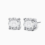 S925 Silver Moissanite Stud Earrings Jewelry for Women Men - AKAK BODYJEWELRY - ear - tunnel