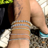 S925 Silver Moissanite Tennis Bracelet - AKAK BODYJEWELRY - ear - tunnel