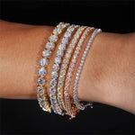 S925 Silver Moissanite Tennis Bracelet - AKAK BODYJEWELRY - ear - tunnel