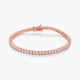 S925 Silver Moissanite Tennis Bracelet - AKAK BODYJEWELRY - ear - tunnel