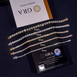 S925 Silver Moissanite Tennis Bracelet - AKAK BODYJEWELRY - ear - tunnel