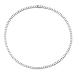 S925 Silver Moissanite Tennis Necklace - AKAK BODYJEWELRY - ear - tunnel