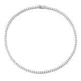 S925 Silver Moissanite Tennis Necklace - AKAK BODYJEWELRY - ear - tunnel