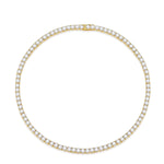 S925 Silver Moissanite Tennis Necklace - AKAK BODYJEWELRY - ear - tunnel