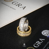 S925 Silver Moissanite Tone Baguette Ring - AKAK BODYJEWELRY - ear - tunnel