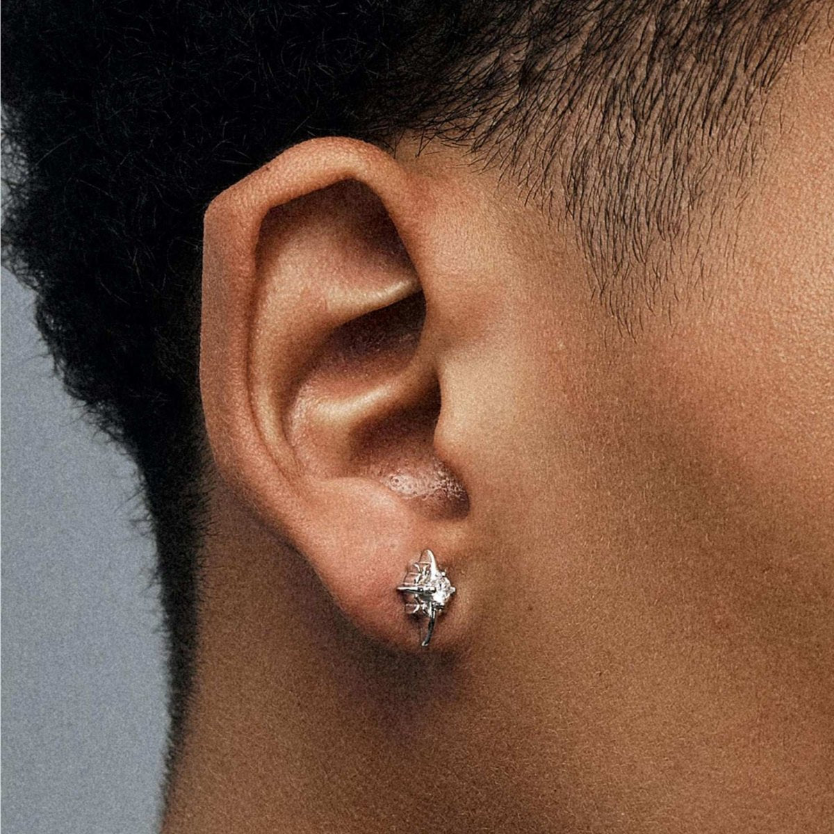 S925 Silver Polaris Star Earrings Jewelry for Women Men - AKAK BODYJEWELRY - ear - tunnel