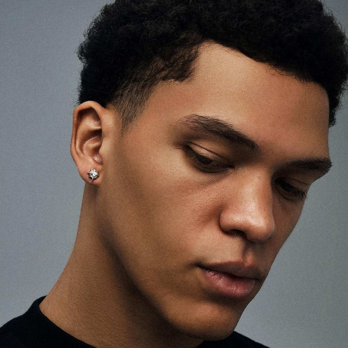 S925 Silver Polaris Star Earrings Jewelry for Women Men - AKAK BODYJEWELRY - ear - tunnel