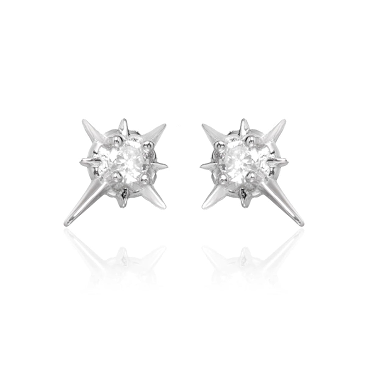 S925 Silver Polaris Star Earrings Jewelry for Women Men - AKAK BODYJEWELRY - ear - tunnel