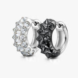 S925 Silver Reverse - Set Moissanite Earrings - AKAK BODYJEWELRY - ear - tunnel