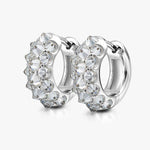 S925 Silver Reverse - Set Moissanite Earrings - AKAK BODYJEWELRY - ear - tunnel