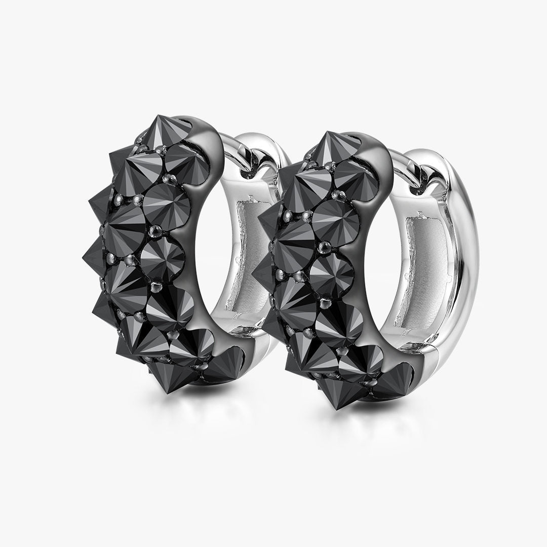 S925 Silver Reverse - Set Moissanite Earrings - AKAK BODYJEWELRY - ear - tunnel