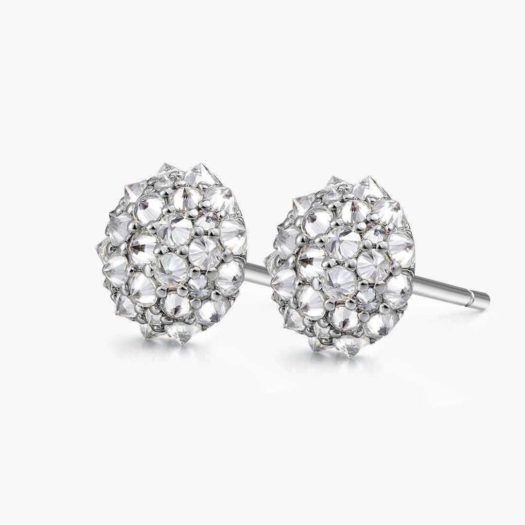S925 Silver Reverse - Set Moissanite Stud Earrings - AKAK BODYJEWELRY - ear - tunnel