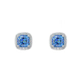 S925 Silver Sugar Cube Earrings Jewelry for Women Men - AKAK BODYJEWELRY - ear - tunnel