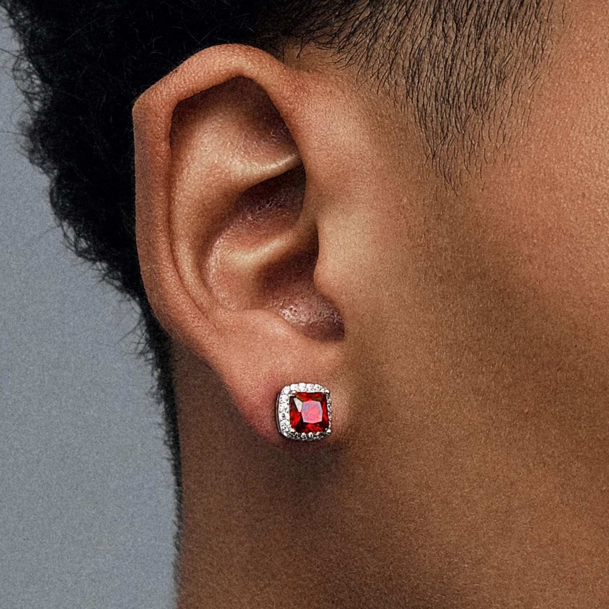 S925 Silver Sugar Cube Earrings Jewelry for Women Men - AKAK BODYJEWELRY - ear - tunnel