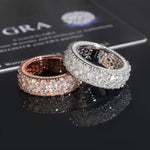 S925 Stardust Moissanite Eternity Ring - AKAK BODYJEWELRY - ear - tunnel