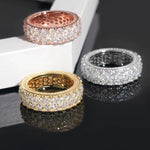 S925 Stardust Moissanite Eternity Ring - AKAK BODYJEWELRY - ear - tunnel