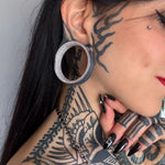 S925 Stars Shining Moissanite Ear Gauge Tunnel(2Pcs) - AKAK BODYJEWELRY - ear - tunnel