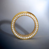 S925 Stars Shining Zircon Ear Gauge Tunnel(2Pcs) - AKAK BODYJEWELRY - ear - tunnel