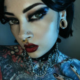 S925 Stars Shining Zircon Ear Gauge Tunnel(2Pcs) - AKAK BODYJEWELRY - ear - tunnel