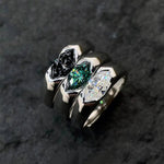S925 Sterling Silver Eye of Horus Moissanite Ring - AKAK BODYJEWELRY - ear - tunnel