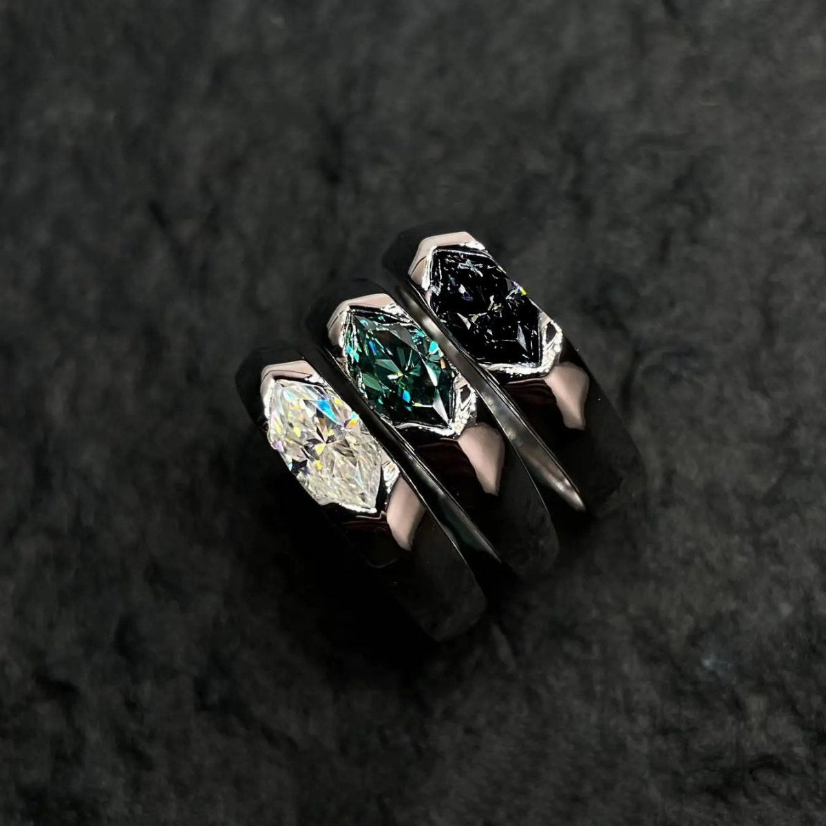 S925 Sterling Silver Eye of Horus Moissanite Ring - AKAK BODYJEWELRY - ear - tunnel