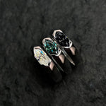 S925 Sterling Silver Eye of Horus Moissanite Ring - AKAK BODYJEWELRY - ear - tunnel