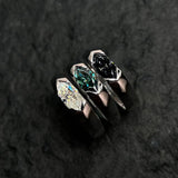 S925 Sterling Silver Eye of Horus Moissanite Ring - AKAK BODYJEWELRY - ear - tunnel