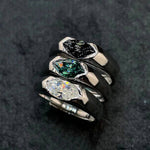 S925 Sterling Silver Eye of Horus Moissanite Ring - AKAK BODYJEWELRY - ear - tunnel