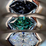 S925 Sterling Silver Eye of Horus Moissanite Ring - AKAK BODYJEWELRY - ear - tunnel