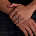 S925 Sterling Silver Eye of Horus Ring Moissanite Marquise Cut - AKAK BODYJEWELRY - ear - tunnel