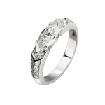 S925 Sterling Silver Eye of Horus Ring Moissanite Marquise Cut - AKAK BODYJEWELRY - ear - tunnel