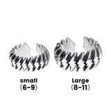 S925 Sterling Silver Lightning Wrap Adjustable Ring - AKAK BODYJEWELRY - ear - tunnel