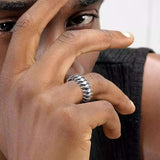 S925 Sterling Silver Lightning Wrap Adjustable Ring - AKAK BODYJEWELRY - ear - tunnel