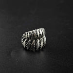 S925 Sterling Silver Lightning Wrap Adjustable Ring - AKAK BODYJEWELRY - ear - tunnel