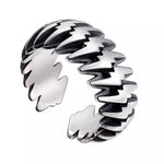 S925 Sterling Silver Lightning Wrap Adjustable Ring - AKAK BODYJEWELRY - ear - tunnel