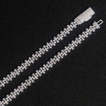 S925 Sterling Silver Moissanite Gothic Cross Bracelet - AKAK BODYJEWELRY - ear - tunnel