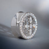 Sea View Lattice Zircon S925 Silver Ear Gauge Tunnel (2Pcs) - AKAK BODYJEWELRY - ear - tunnel