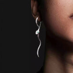 Serpentine Gleam Earrings - AKAK BODYJEWELRY - ear - tunnel