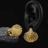 Sirena Shell Ear Weights - AKAK BODYJEWELRY - ear - tunnel