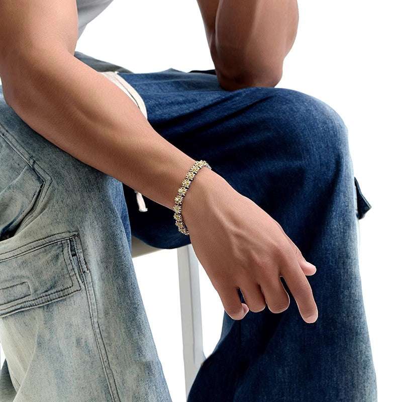 Snowflake Multicolor Zircon Bracelet - AKAK BODYJEWELRY - ear - tunnel