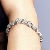 Snowflake White Zircon Bracelet - AKAK BODYJEWELRY - ear - tunnel