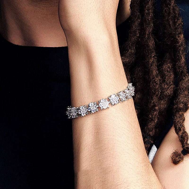 Snowflake White Zircon Bracelet - AKAK BODYJEWELRY - ear - tunnel