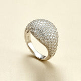 Sparkling Dome 2.42ct Moissanite S925 Silver Ring - AKAK BODYJEWELRY - ear - tunnel