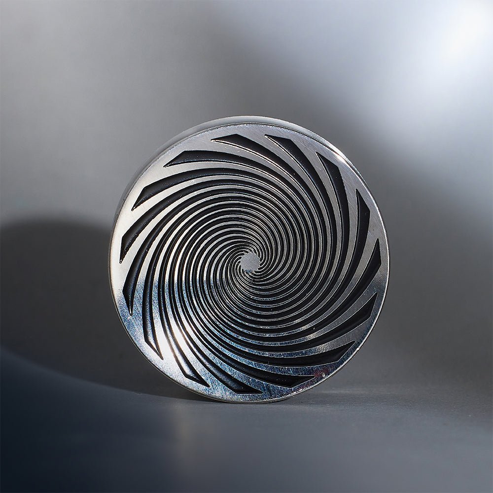 Stainless Steel Eye of Storm Ear Piercing Plugs 2pcs - AKAK BODYJEWELRY - ear - tunnel