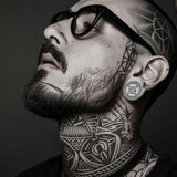 Stainless Steel Knot of Witches Steel Ear Piercing Plugs 2Pcs - AKAK BODYJEWELRY - ear - tunnel