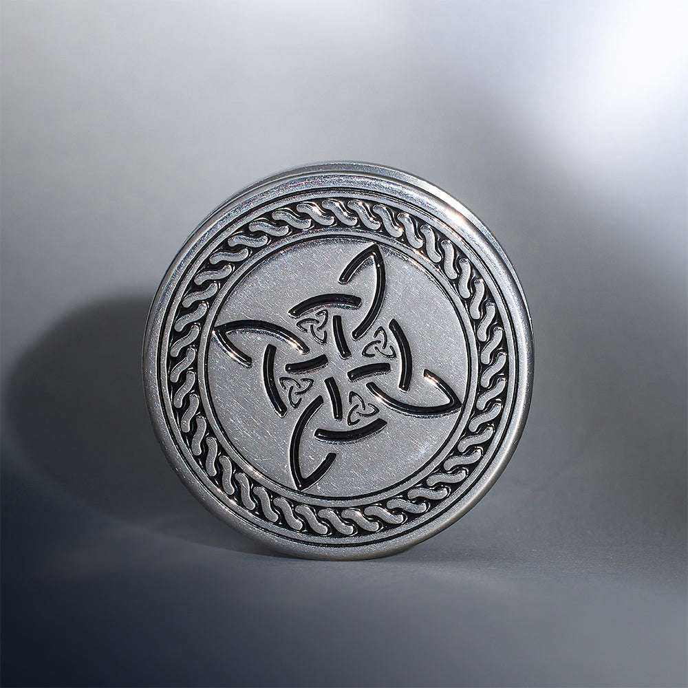 Stainless Steel Knot of Witches Steel Ear Piercing Plugs 2Pcs - AKAK BODYJEWELRY - ear - tunnel