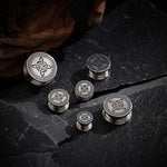 Stainless Steel Knot of Witches Steel Ear Piercing Plugs 2Pcs - AKAK BODYJEWELRY - ear - tunnel
