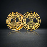 Stainless Steel Mjölnir Ear Plugs Piercing Ear Gauge Tunnels 2Pcs - AKAK BODYJEWELRY - ear - tunnel