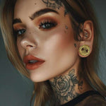 Stainless Steel Mjölnir Ear Plugs Piercing Ear Gauge Tunnels 2Pcs - AKAK BODYJEWELRY - ear - tunnel