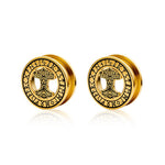 Stainless Steel Mjölnir Ear Plugs Piercing Ear Gauge Tunnels 2Pcs - AKAK BODYJEWELRY - ear - tunnel